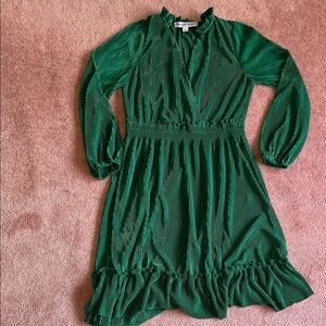 Emma & Michele Vibrant Green Formal Kids Dress